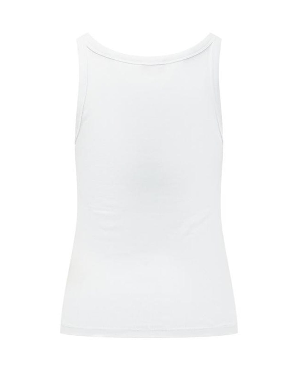 DIESEL White T-Wife-Od Ribbed Tank Top