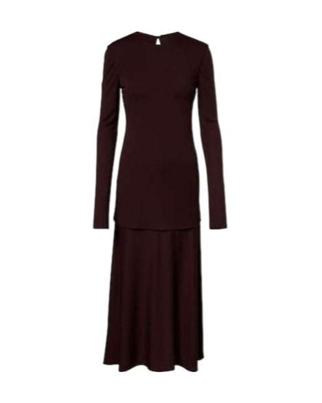 Jil Sander Purple Jersey Maxi Dress