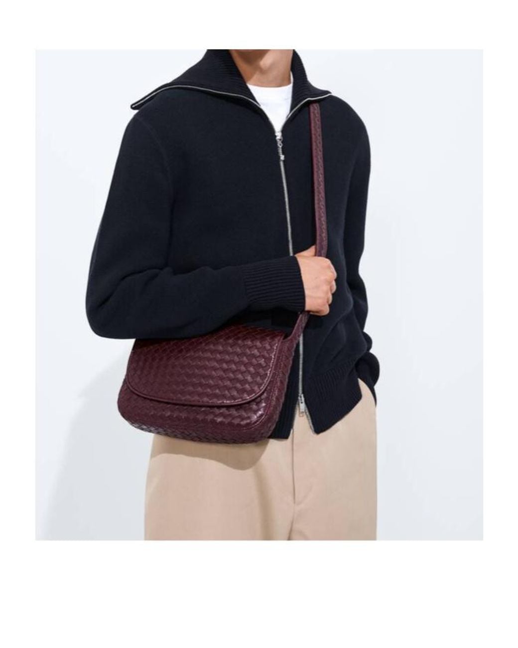 Bottega Veneta Purple Veneto Messenger for men
