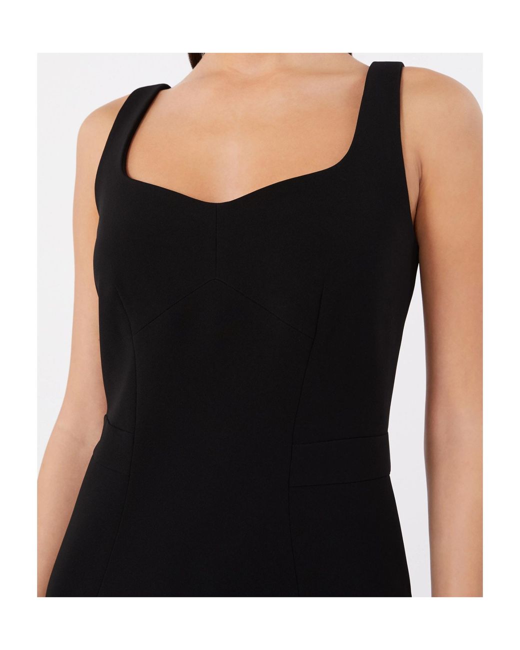 Max Mara Black Studio Mstsala Sweetheart Midi Dress