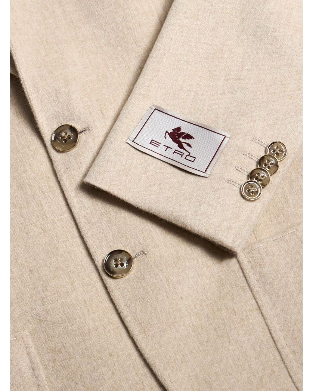 Etro Natural Single-Breasted Tailored Blazer for men