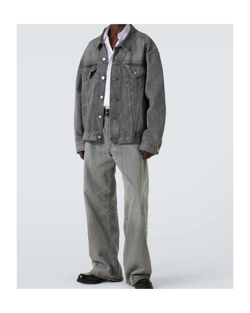 Junya Watanabe Gray X Levi's Button-Down Denim Jacket for men