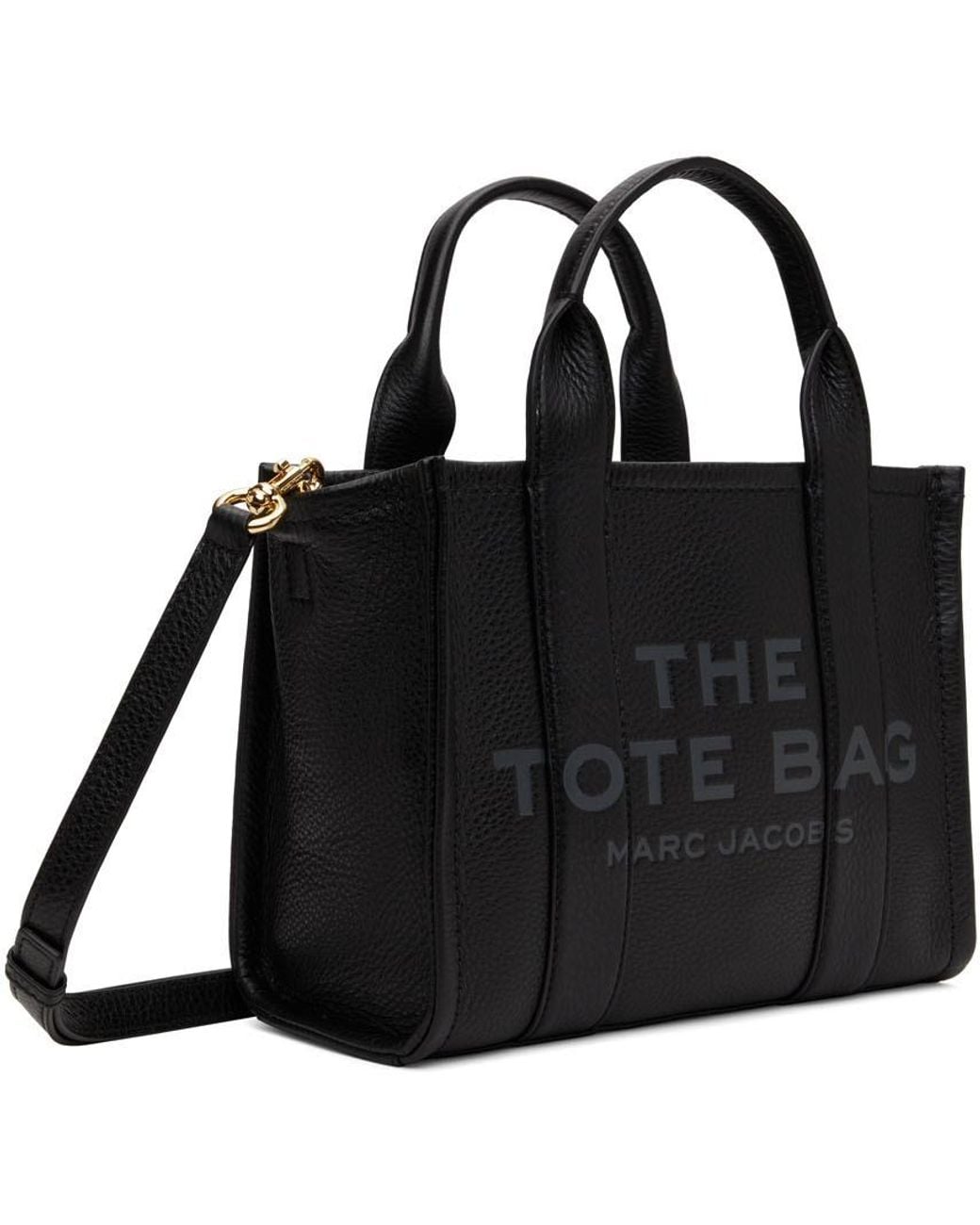 Marc Jacobs Black Logo Embossed Shoulder Bag