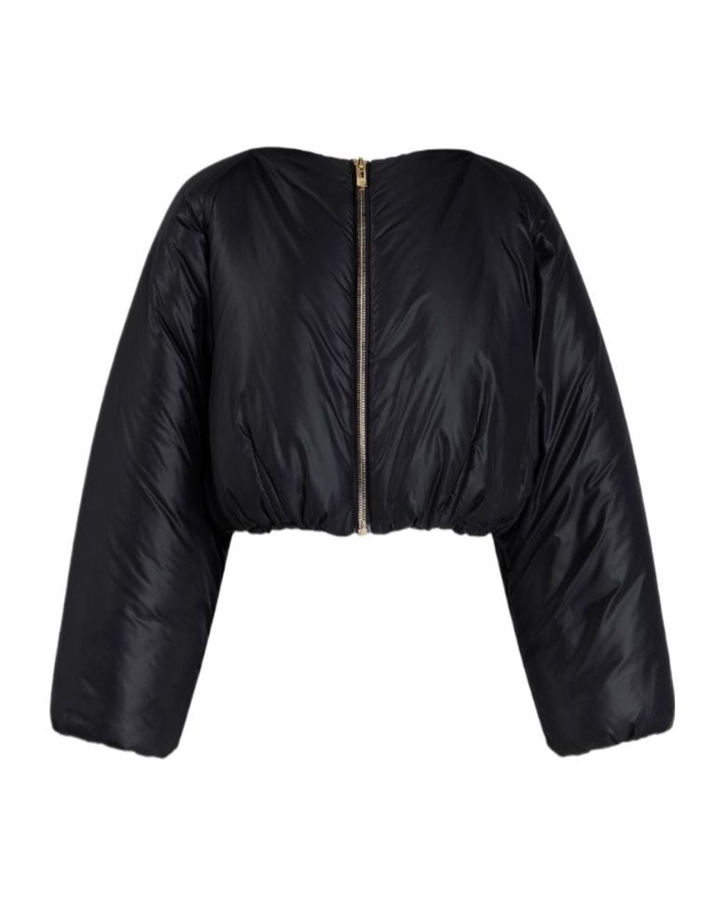 Alaïa Black Alaïa Pleated Bomber Jacket