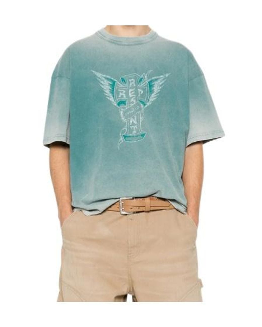 Represent Blue Short-Sleeved T-Shirt for men