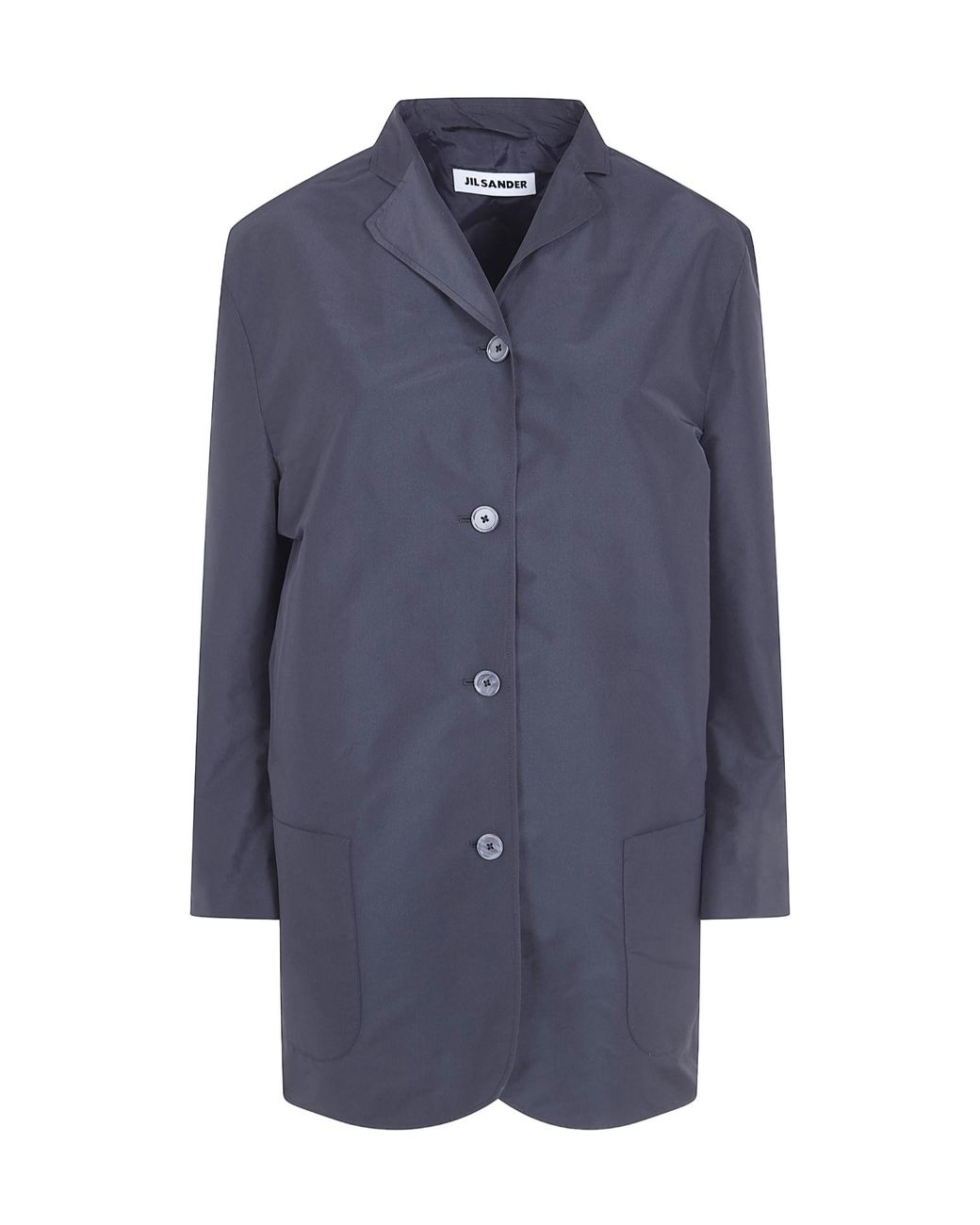 Jil Sander Blue Single-Breasted Jacket