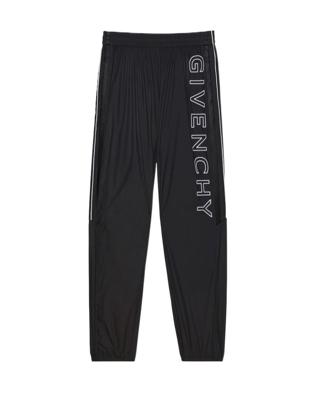 Givenchy Black Logo Embroidered Track Pants for men