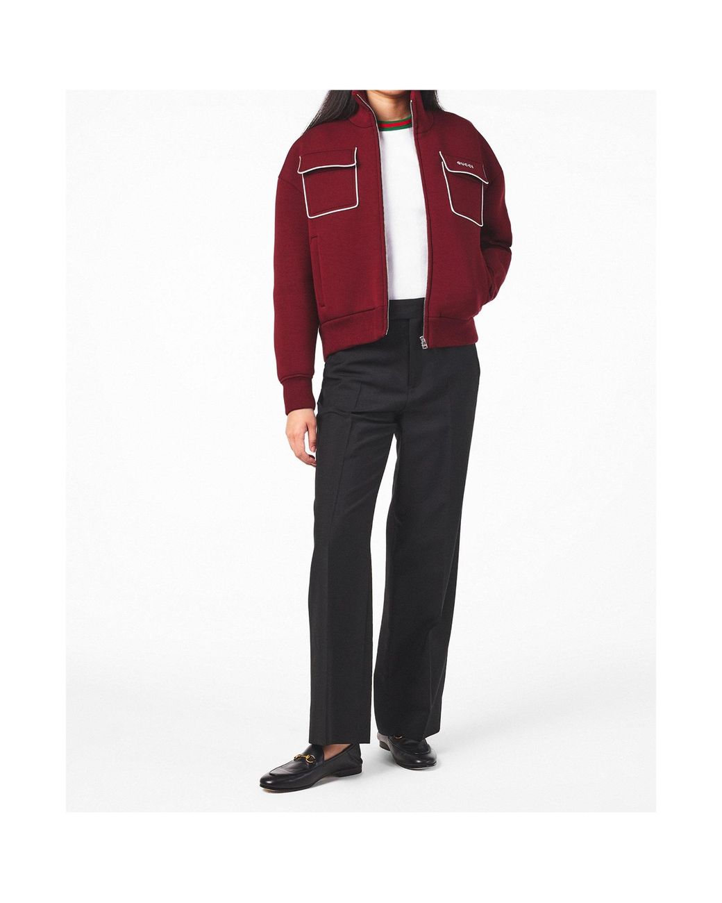 Gucci Red Bomber Jacket