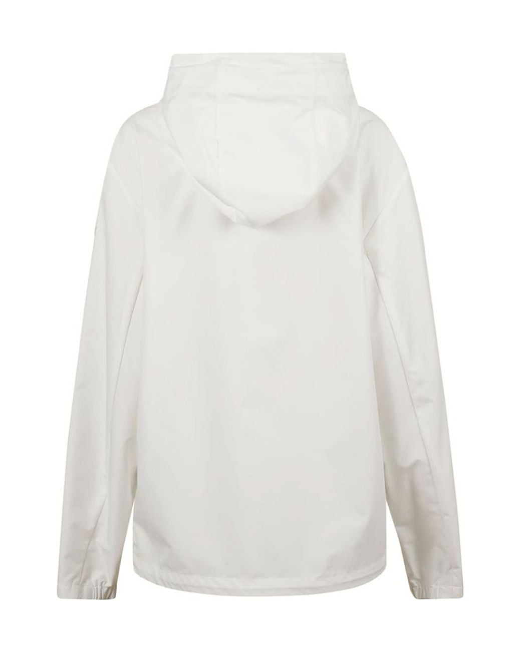 Moncler White Zip-Fastening Hooded Jacket for men
