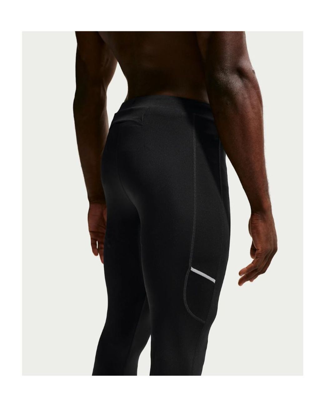 Nike Black Miler Dri-Fit Running Tights for men