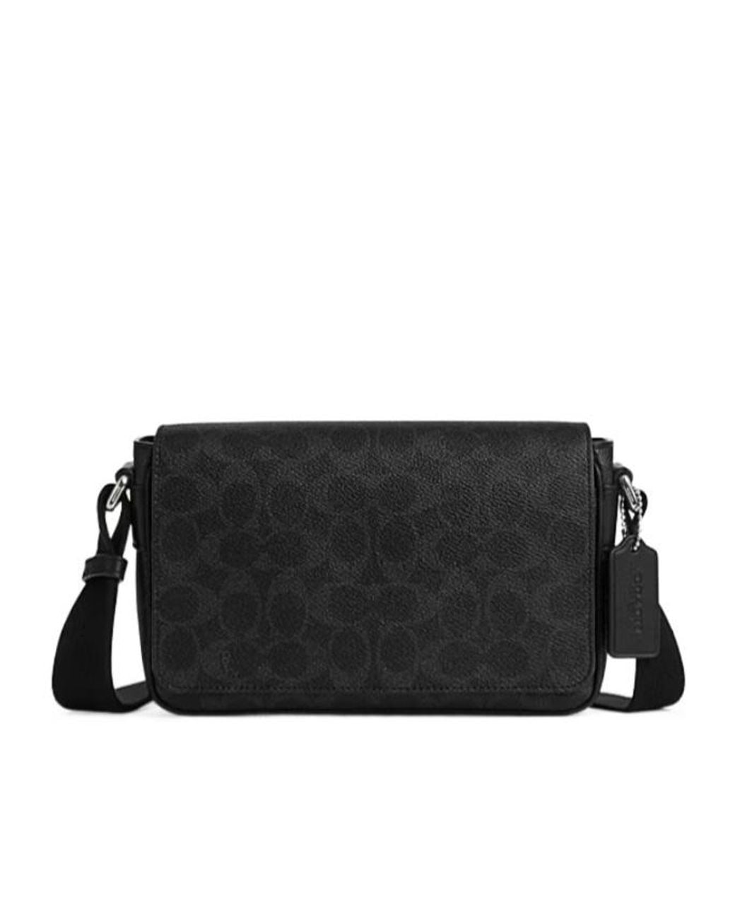 COACH Black Jack Small Flap Crossbody Bag for men