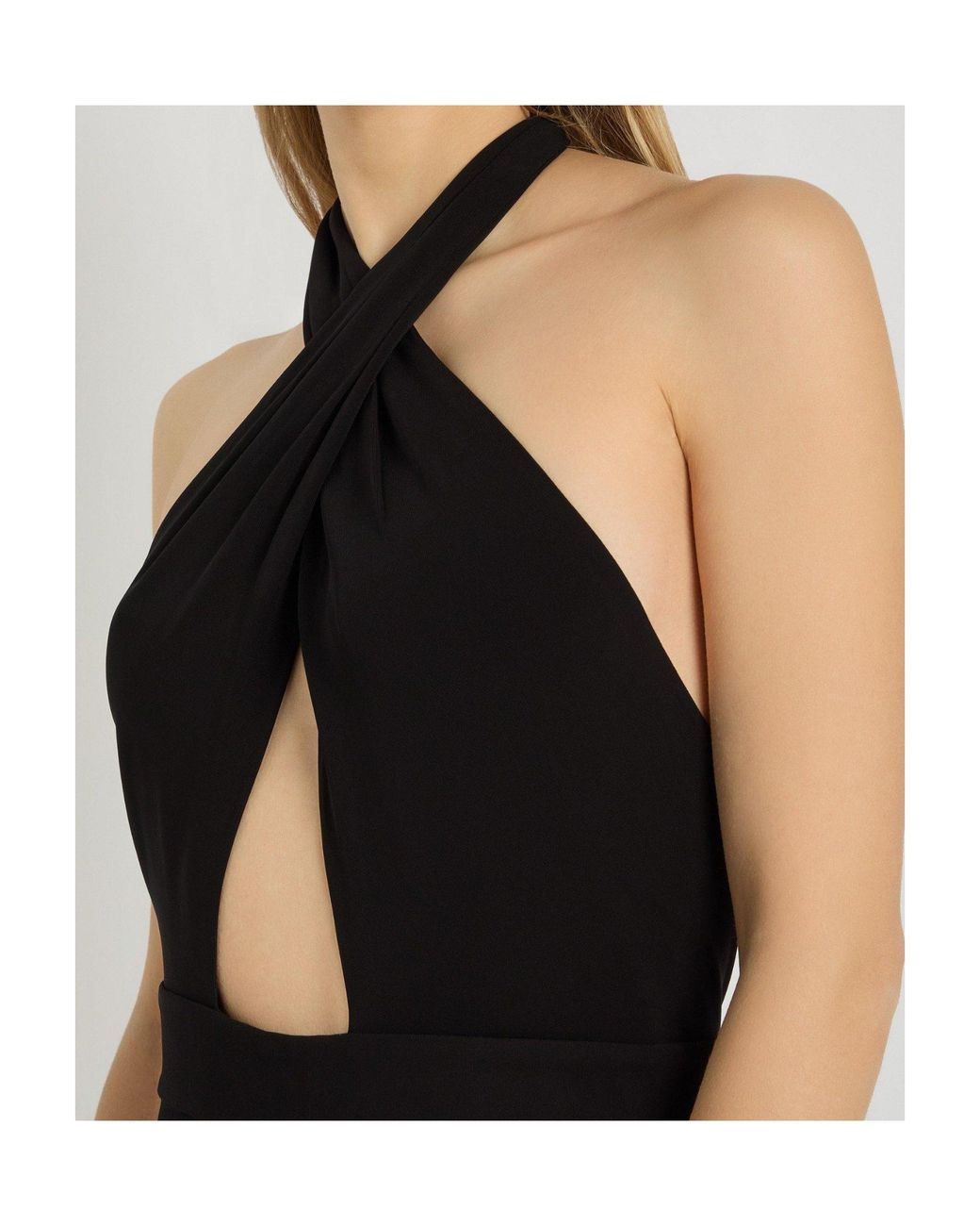 Nili Lotan Black Backless Evening Gown