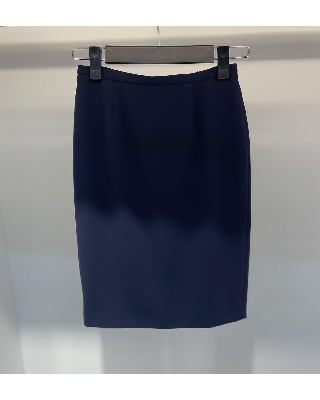 Max Mara Blue Zippered Skirt