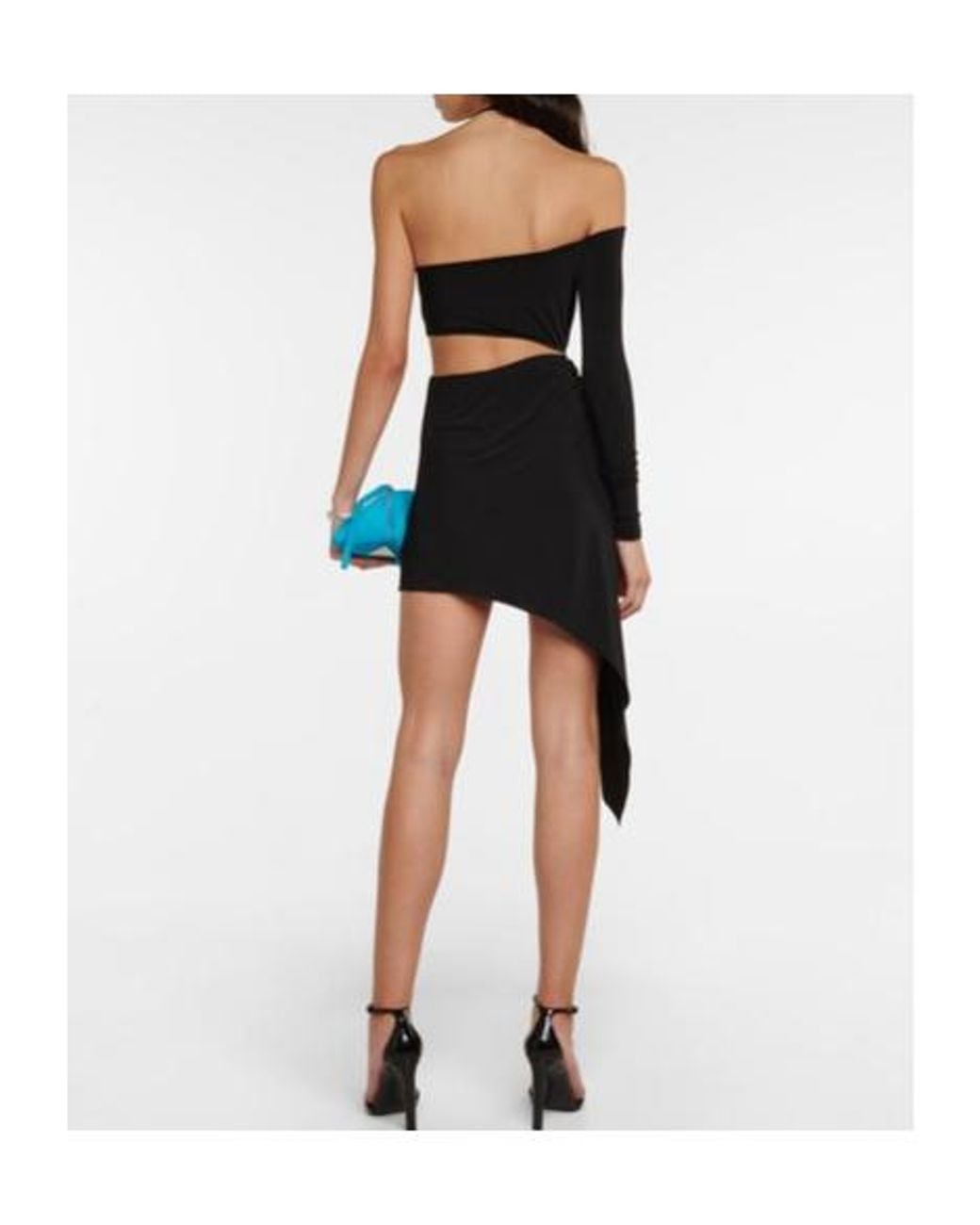 Monot Black Jersey Minidress