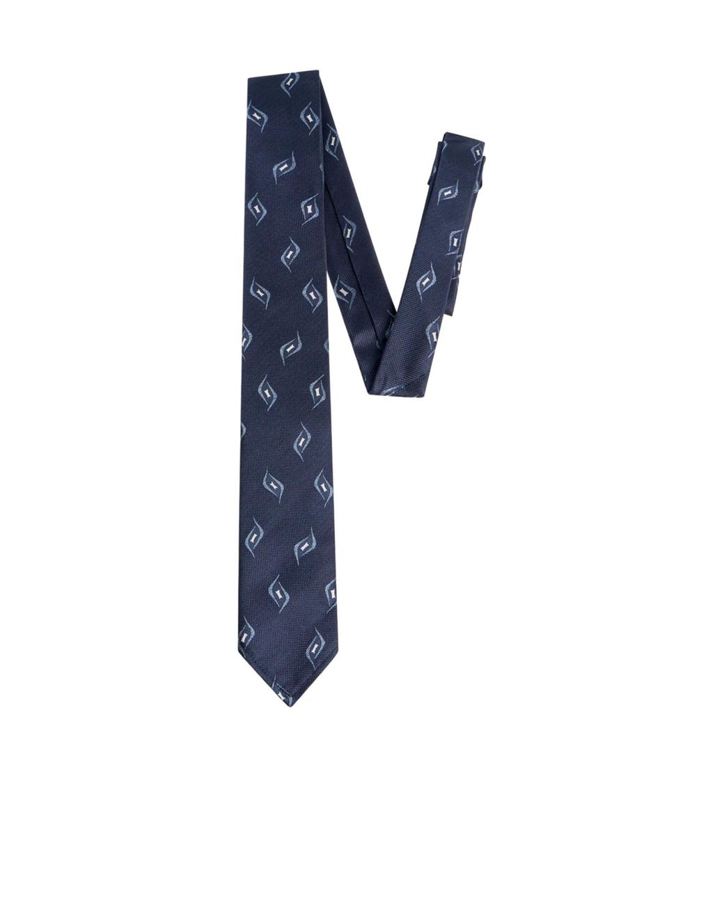 DSquared² Blue Geometric-Print Tie for men