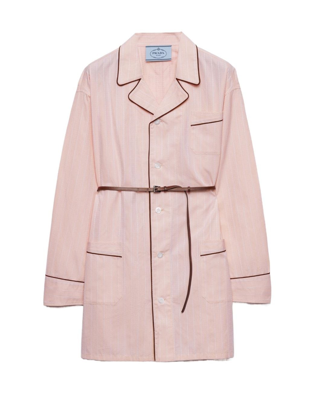 Prada Pink Cotton Shirt Dress
