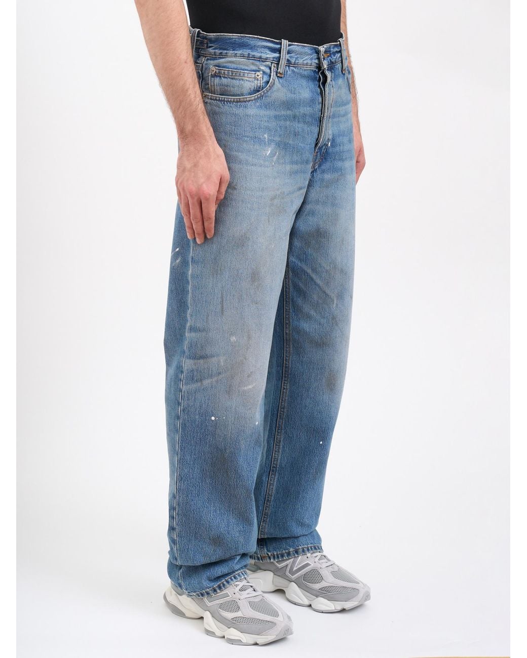 Haikure Blue Straight-Leg Jeans for men