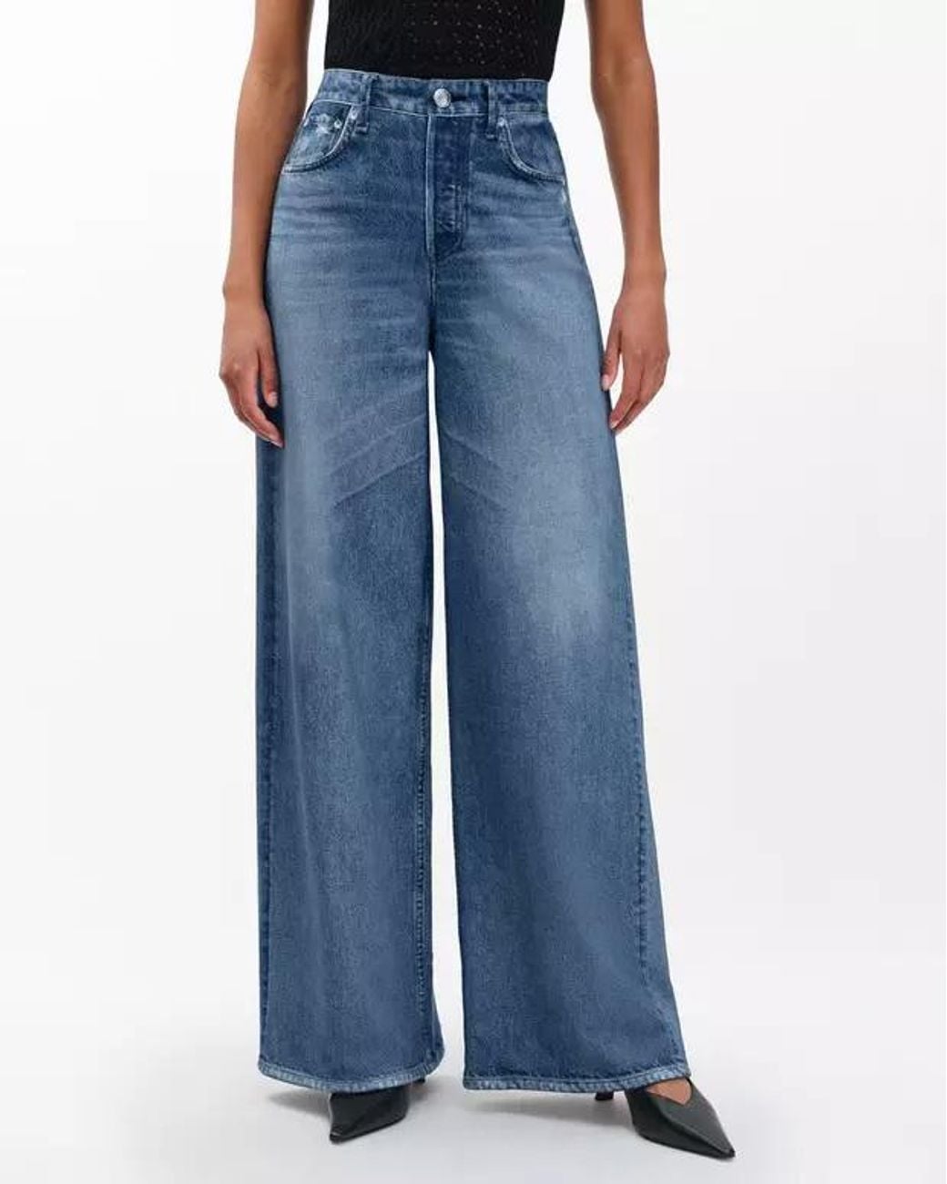 Rag & Bone Blue Miramar Sofie Wide-Leg Pants