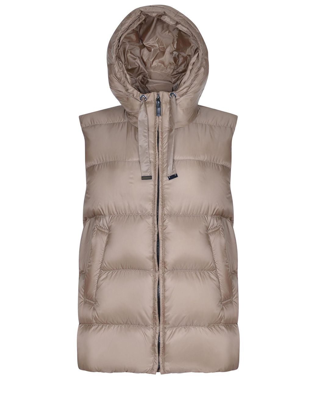 Max Mara Natural The Cube Quilted Hooded Gilet