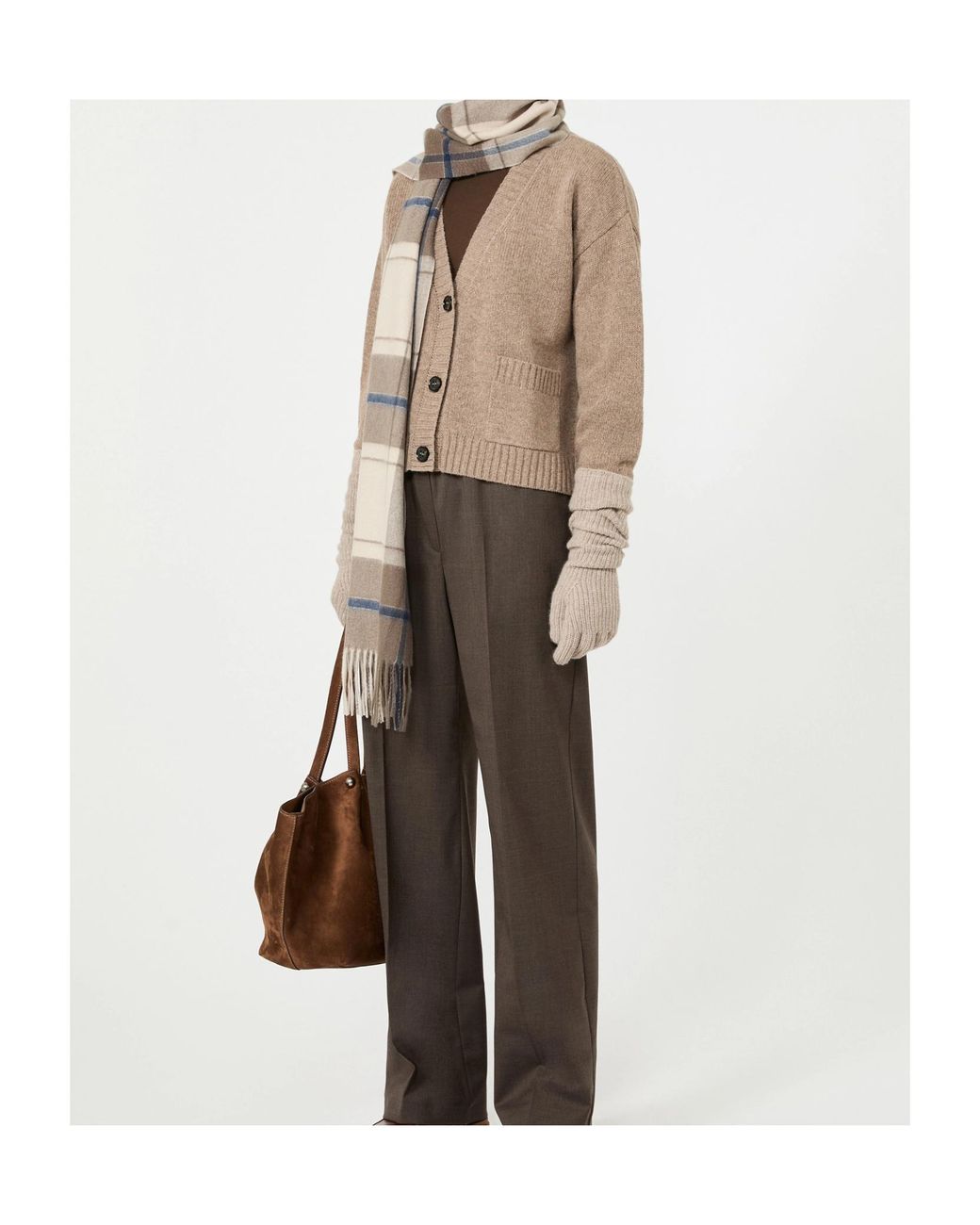 Weekend by Maxmara Natural Cropped Pocket Cardigan