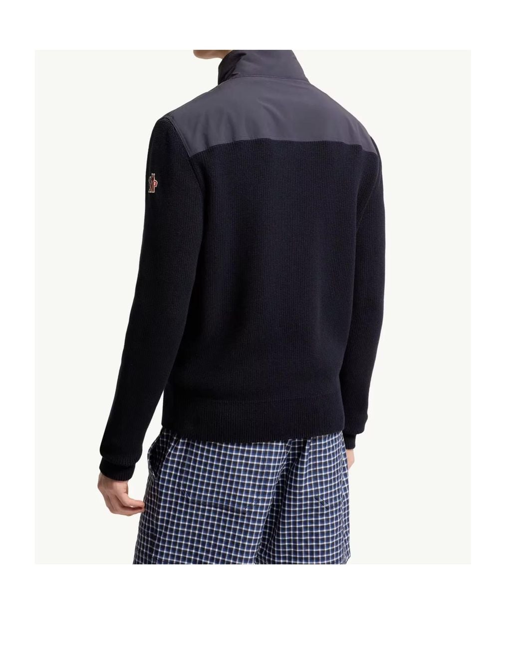 Moncler Blue Grenoble Padded Zip-Up Cardigan for men