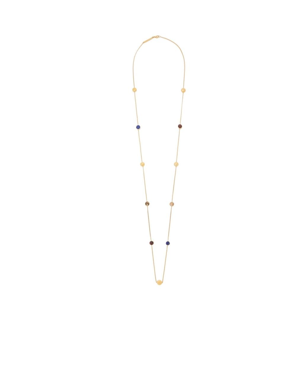 Loewe White Anagram Pebble Necklace
