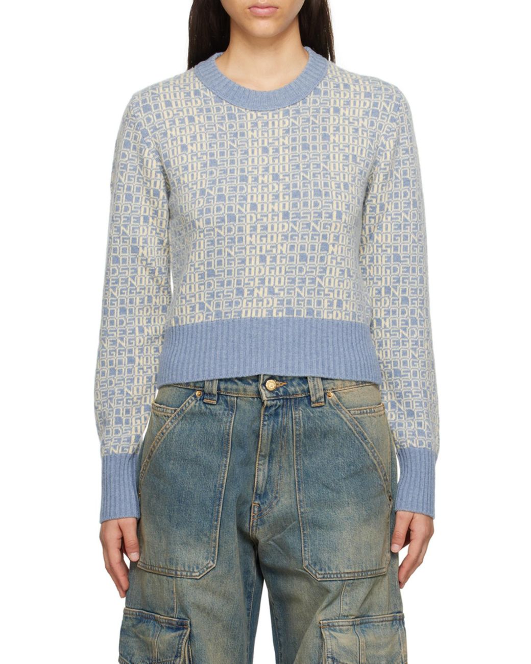 Golden Goose Deluxe Brand Gray Crewneck Long-Sleeved Jumper
