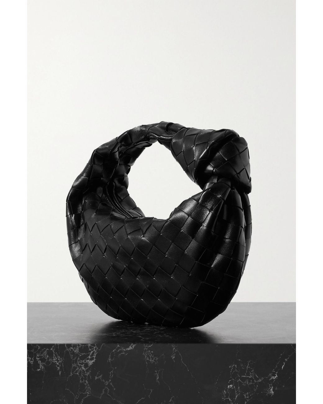 Bottega Veneta Black Jodie Mini Tote Bag