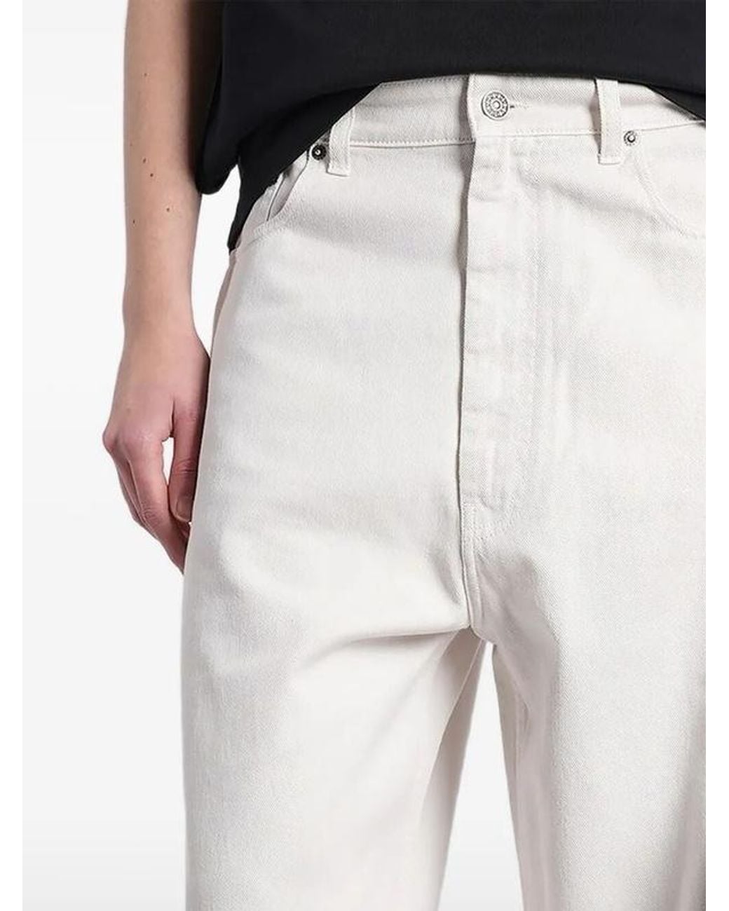 Phoebe Philo White Low-Rise Jeans