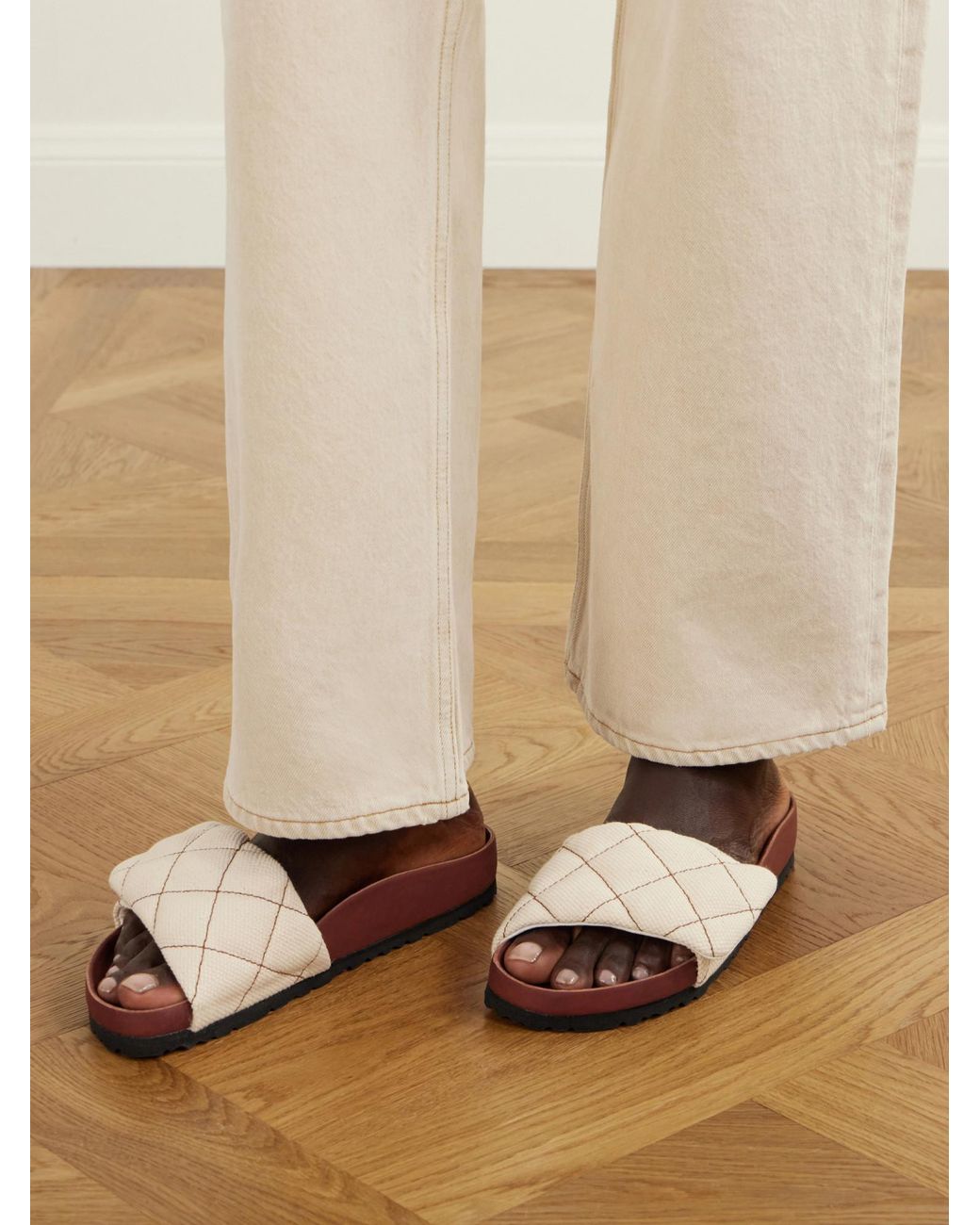 Birkenstock Brown Cross Strap Sandals
