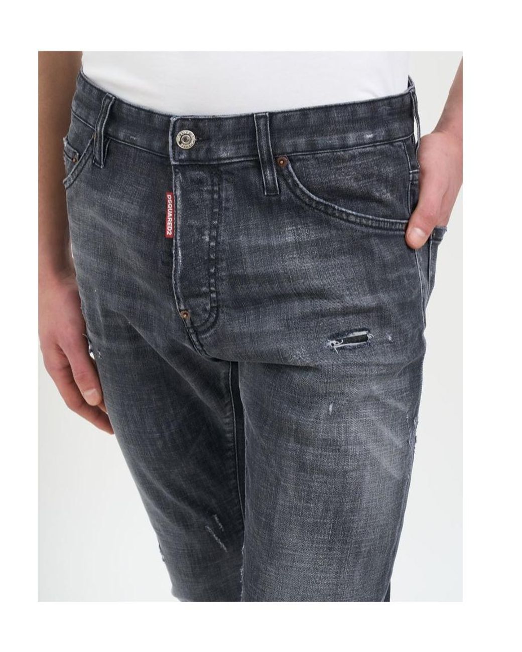 DSquared² Blue Belt-Loop Jeans for men