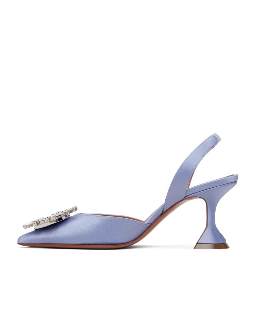 AMINA MUADDI Blue Begum Sling 70 Pointed-Toe High-Heeled Sandals