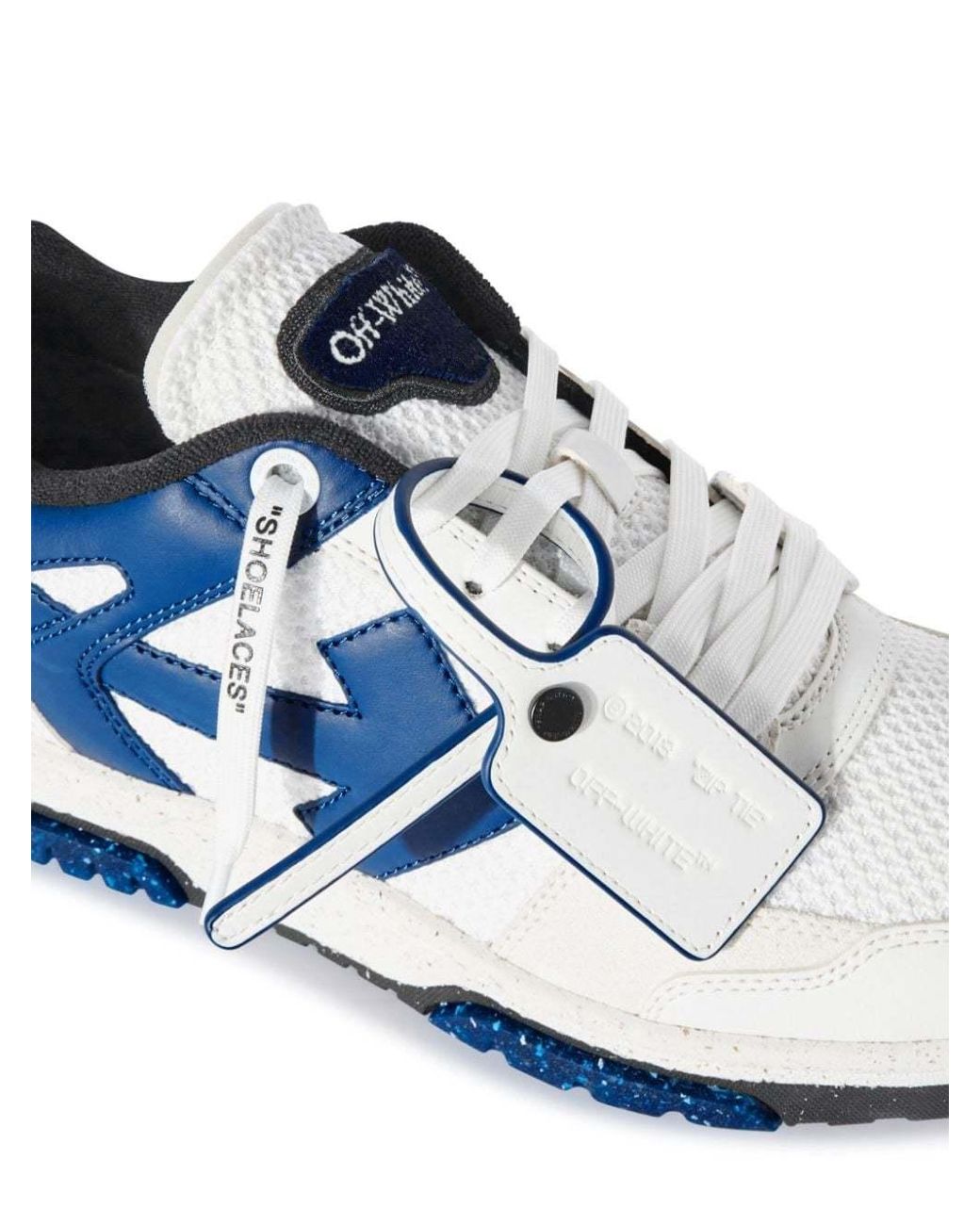 Off-White c/o Virgil Abloh Blue Slim Out Of Office Colour-Block Sneakers for men