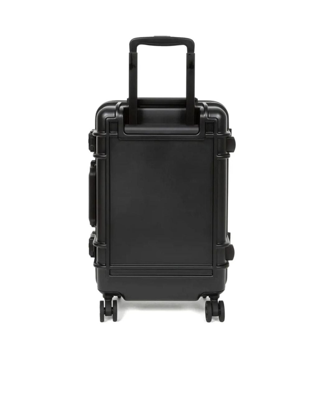 Eastpak Black Resistr Logo Printed Small Luggage Case for men