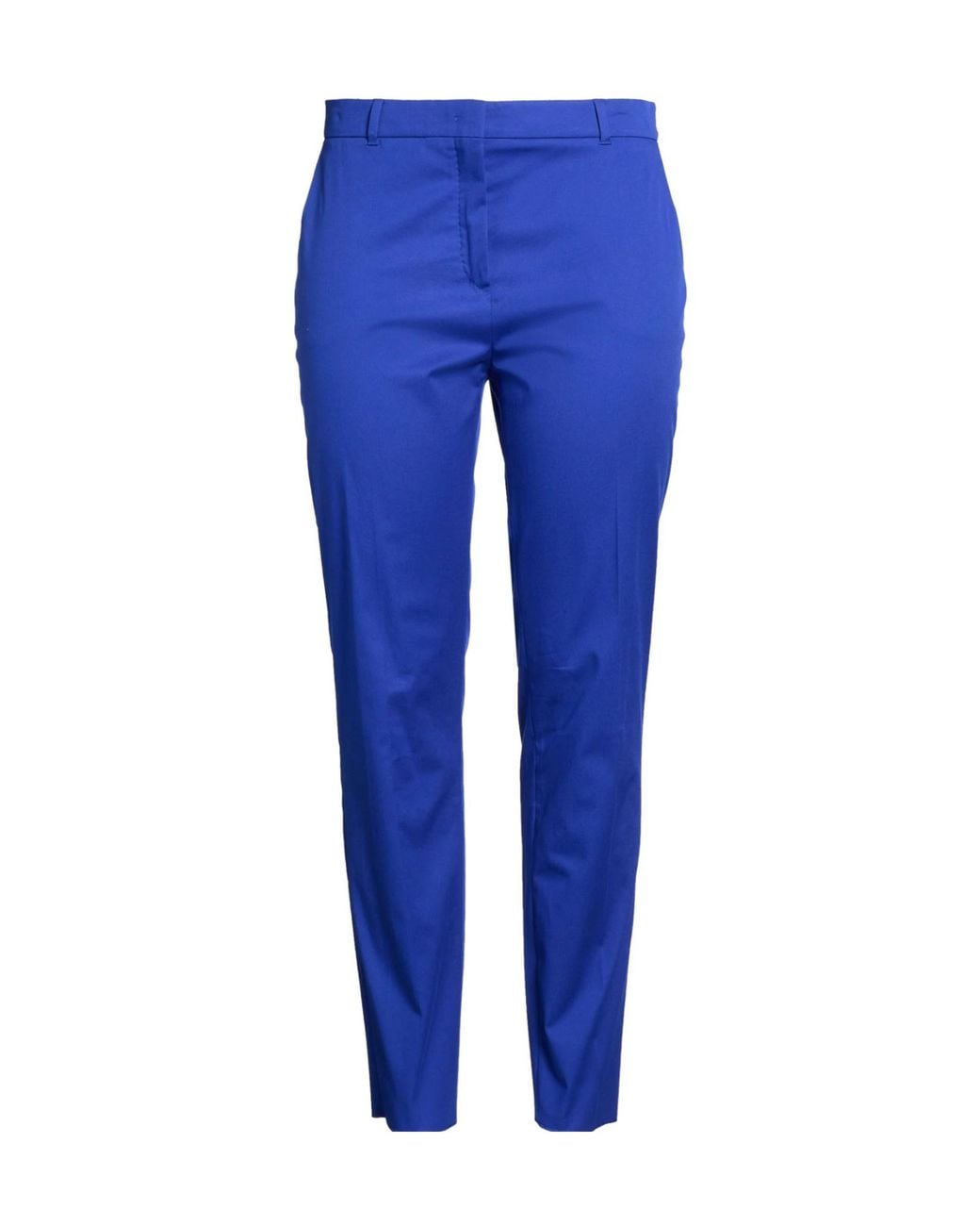 Max Mara Blue Plain Colour Casual Trousers
