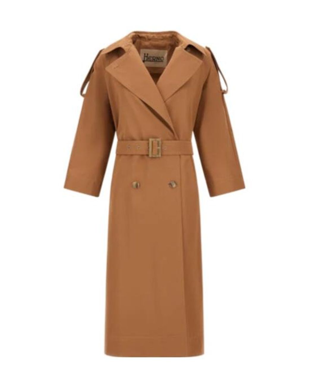 Herno Brown Belted Trench Coat