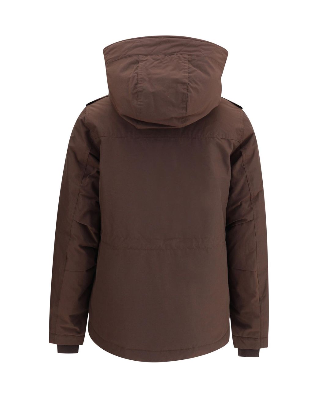 Woolrich Brown Long-Sleeved Hooded Parka