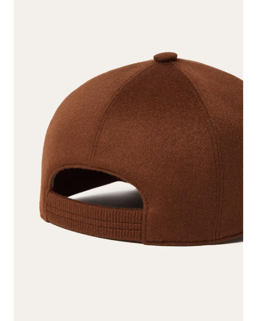 Loro Piana Brown Baseball Cap for men