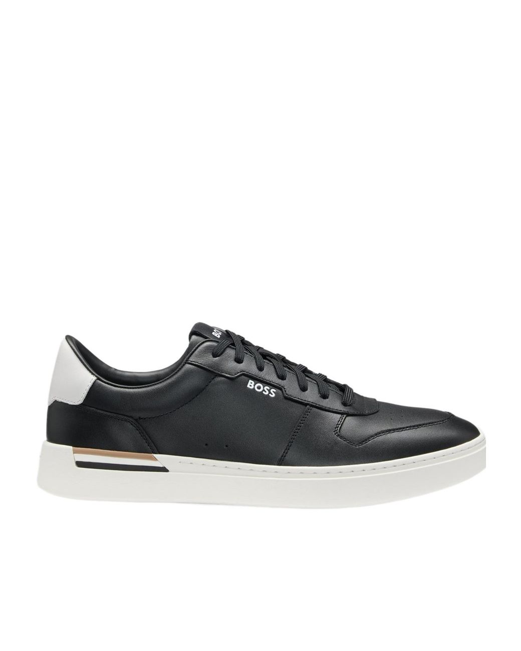 Boss Black Leather Clint Sneakers for men