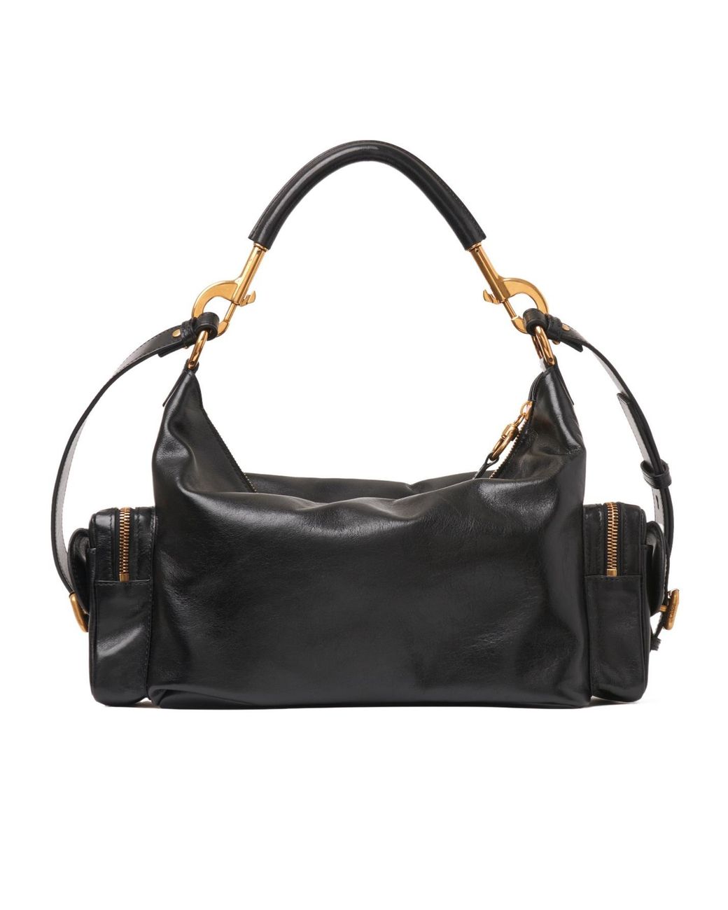 Chloé Black クロエ カメラ ジップ トートバッグ