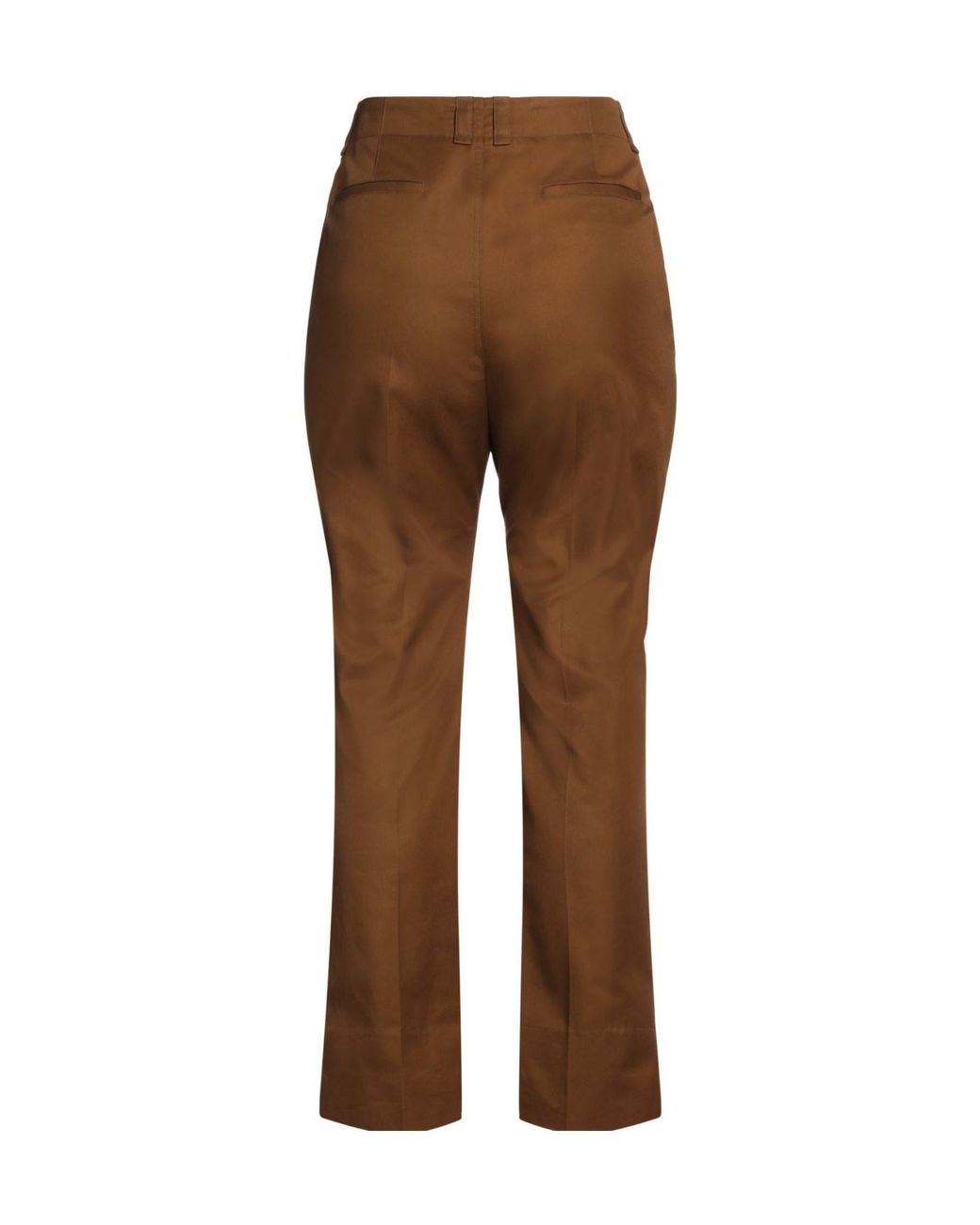 Saint Laurent Brown Solidcolor Straightleg Trousers