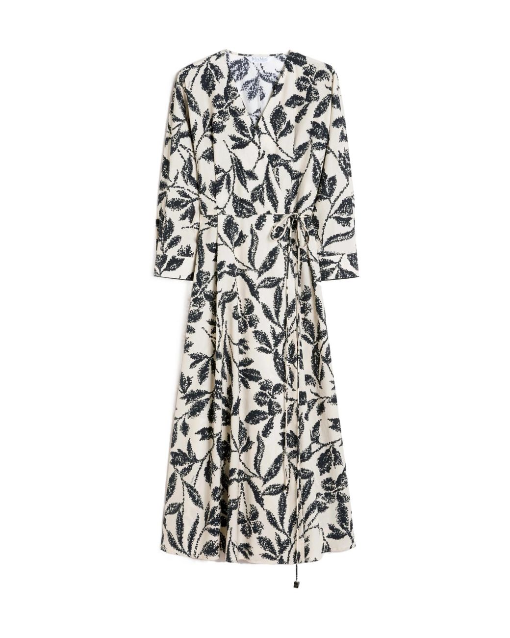 Max Mara White Camino V-Neck Dress