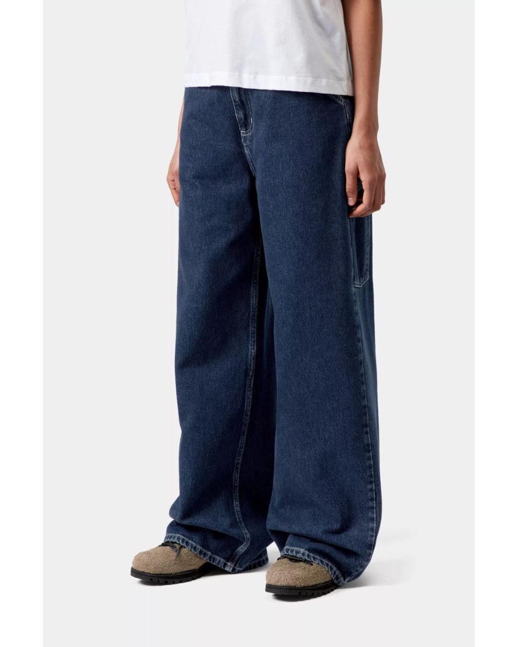 Carhartt Black Wide-Leg Work Jeans