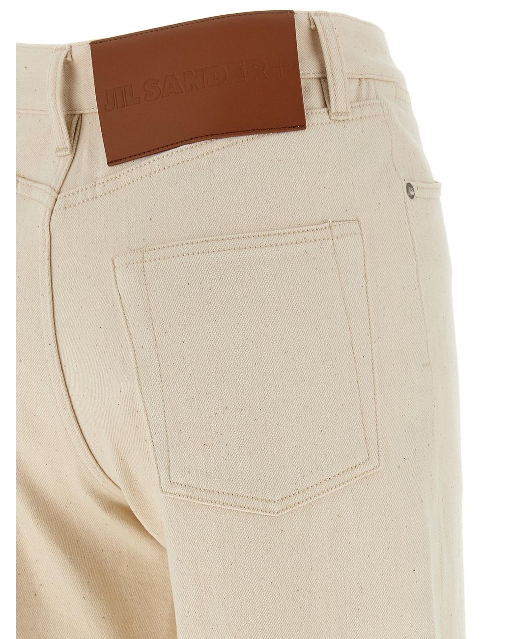 Jil Sander Natural Japanese High Waist Denim Jeans