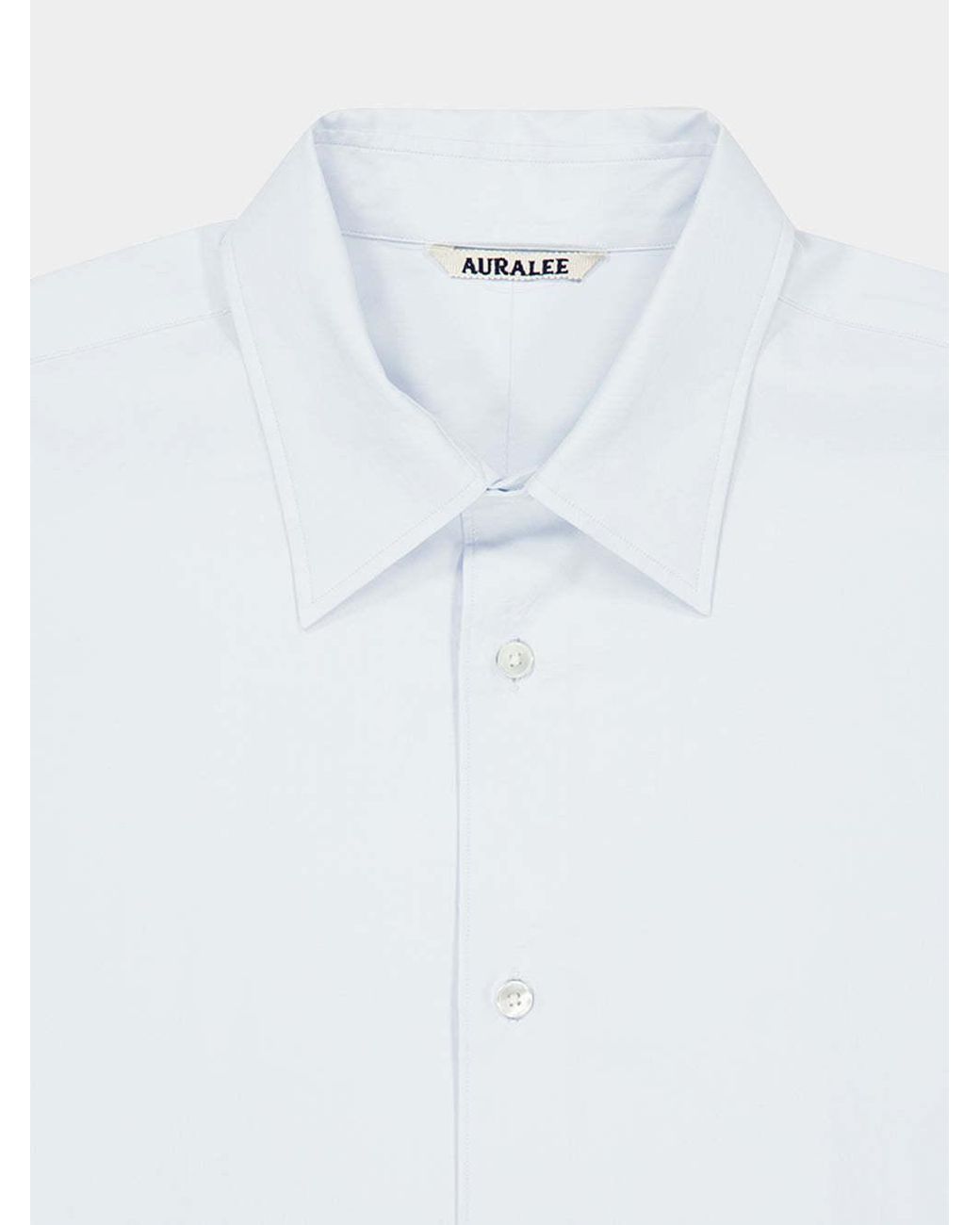 Auralee White Long-Sleeved Shirt for men