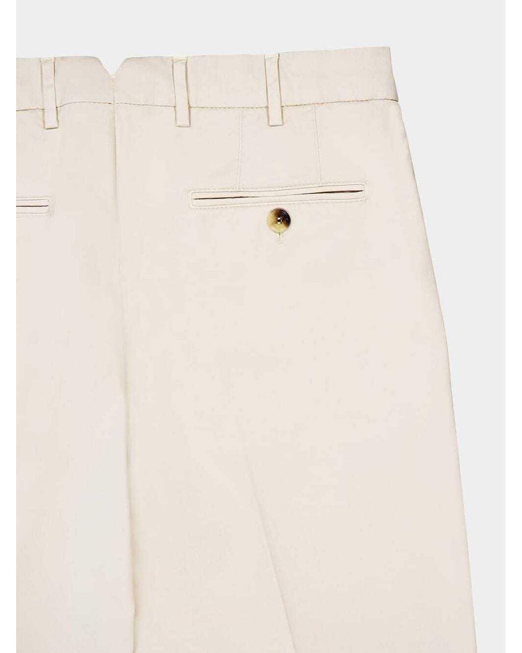 Brunello Cucinelli Multicolor Italian-Fit Gabardine Trousers for men