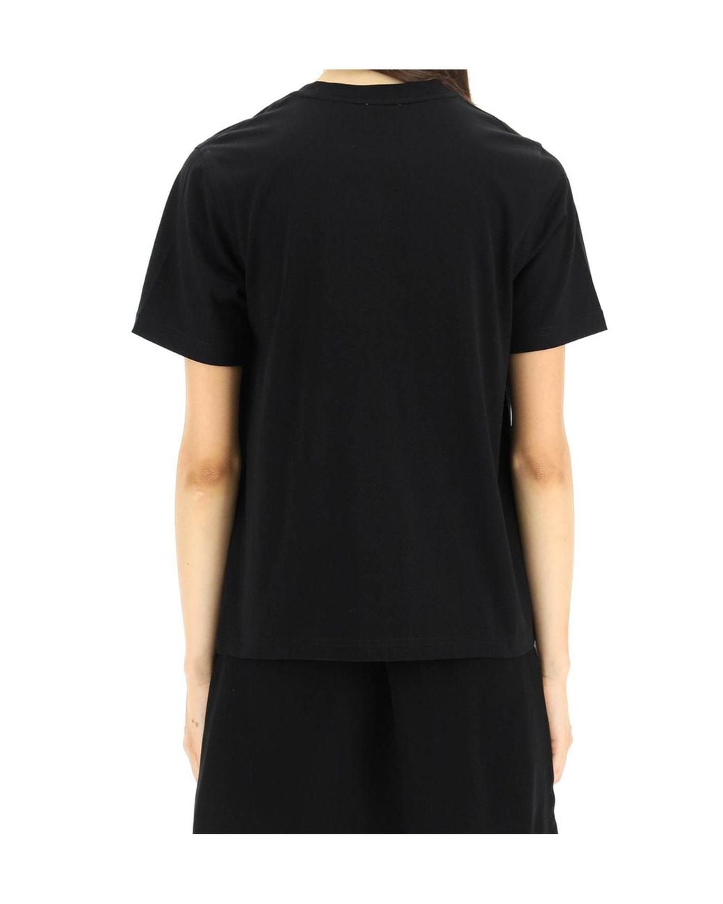 Burberry Black Logo Printed Crewneck T-Shirt