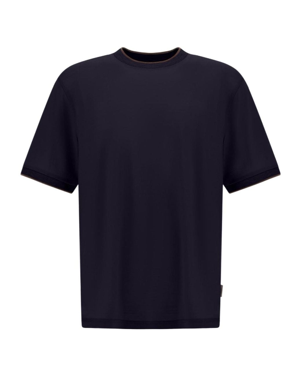 Herno Blue Short Sleeve Crewneck T-Shirt for men