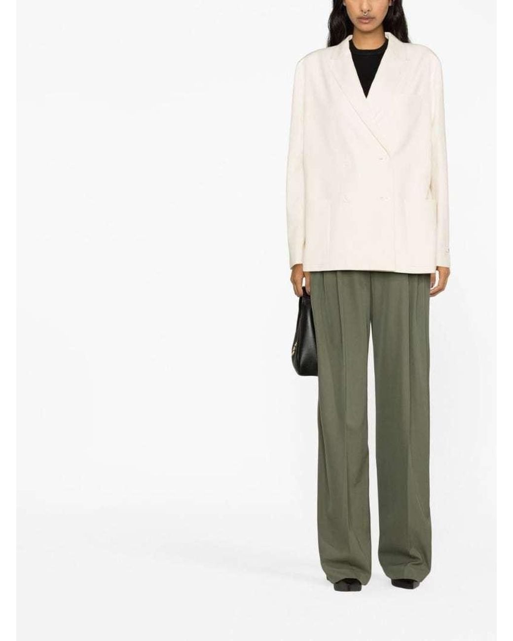 Prada White Buttoned Blazer