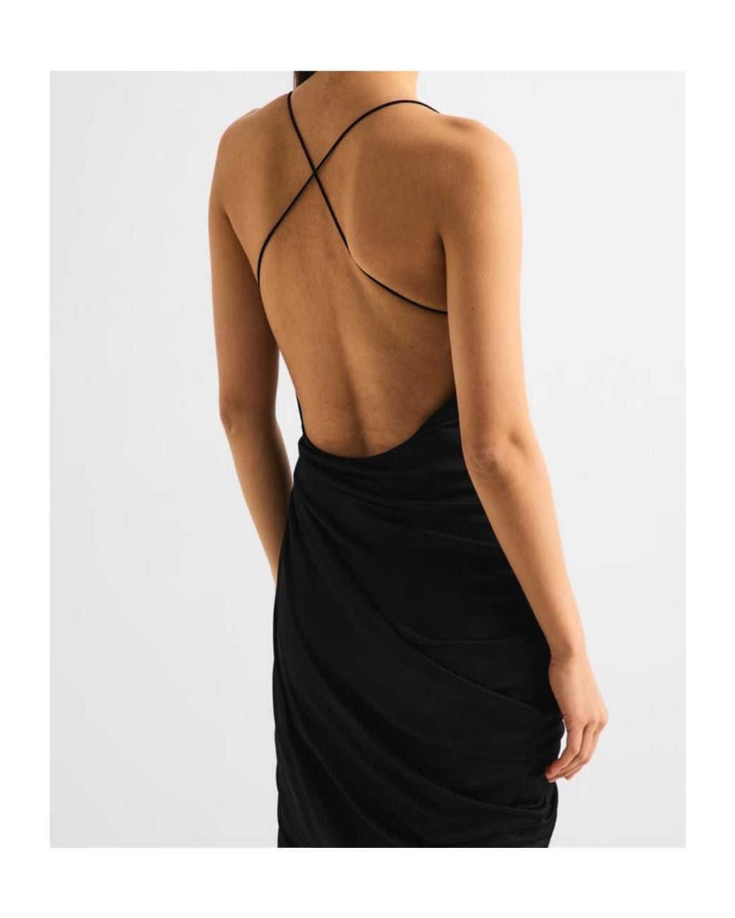 Versace Black Spaghetti Strap Dress